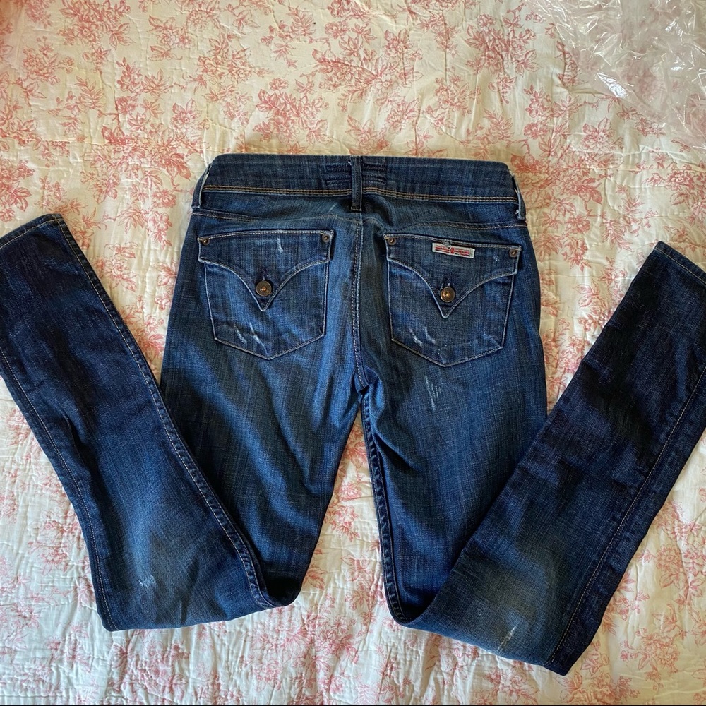 Hudson jeans with button back pockets